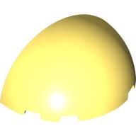 Lego Dome 6 x 3 x 3 Half / Bright Light Yellow