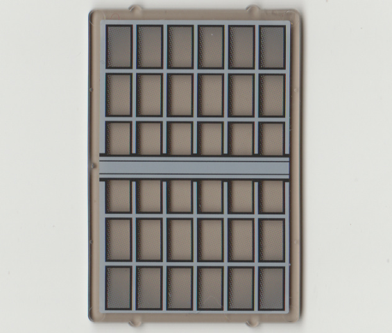 Lego Glass for Window 1 x 4 x 5 with Bars Pattern (Sticker) - Set 4856