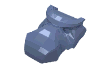 Lego Animal Body Part, Dinosaur, Tyrannosaurus Rex / Spinosaurus Head [Plain] / Sand Blue