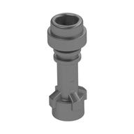 Lego Weapon Lightsaber Hilt with Bottom Ring / Metallic Silver
