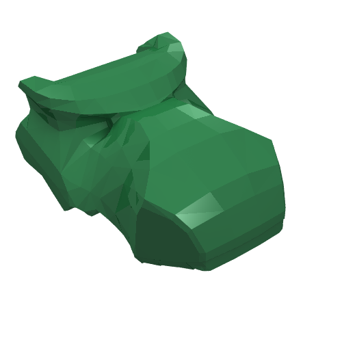 Lego Animal Body Part, Dinosaur, Tyrannosaurus Rex / Spinosaurus Head [Plain] / Green