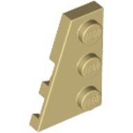 Lego Wedge Plate 3 x 2 Left / Tan
