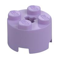 Lego Brick Round 2 x 2 with Axle Hole / Lavender