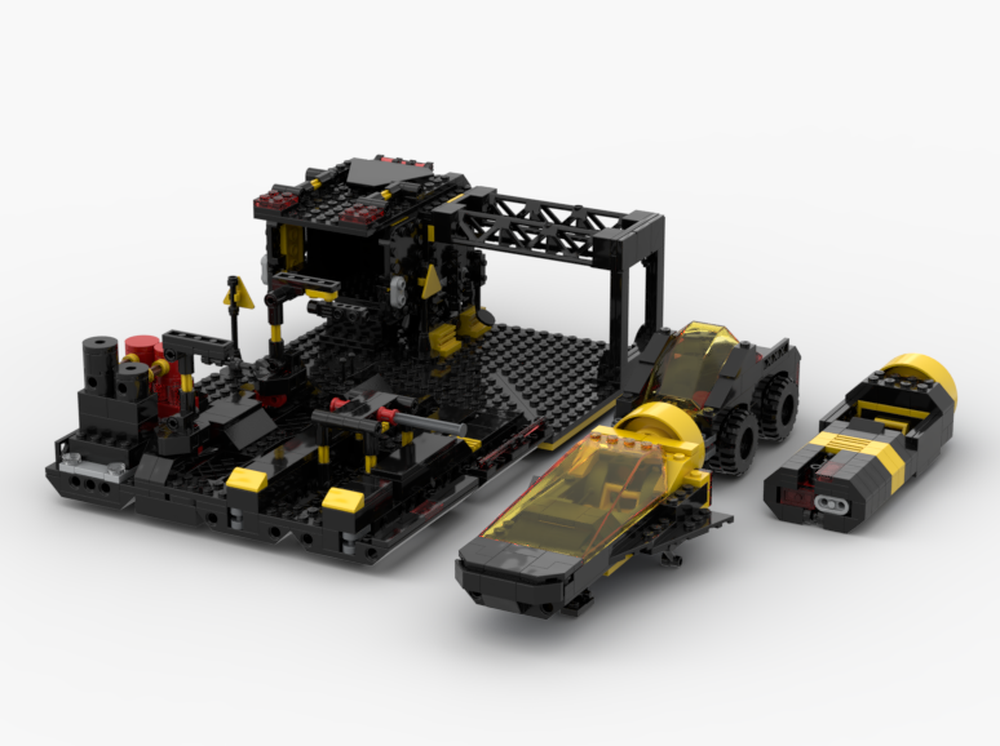 Lego Blacktron vehicle workshop