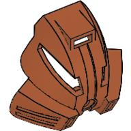 Lego Large Figure Mask Kakama / Dark Orange