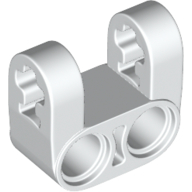 Lego Technic Axle and Pin Connector Perpendicular Double Split [Reinforced] / White