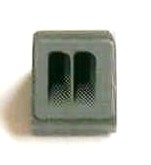 Lego Slope 30 1 x 1 x 2/3 with Black and Dark Gray Double Exhaust Pattern Model Right (Sticker) - Set 8154 / Dark Bluish Gray