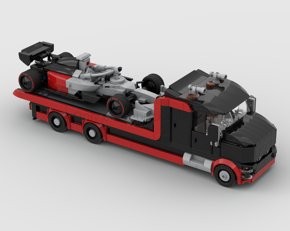 Lego MOD of 60493 F1 Display Truck for F1 Speed Champions