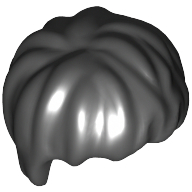Lego Hair Short Tousled / Black