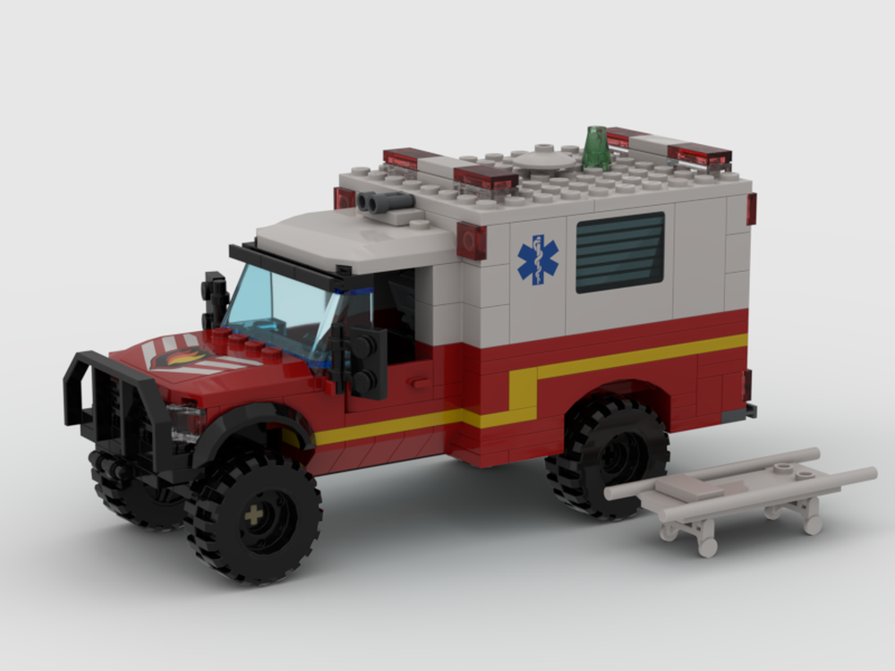 Lego Fire brigade 4X4 ambulance