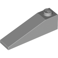 Lego Brick Sloped 18° 4 x 1 / Light Bluish Gray