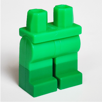 Lego Hips with Bright Green Legs and Green Boots Pattern