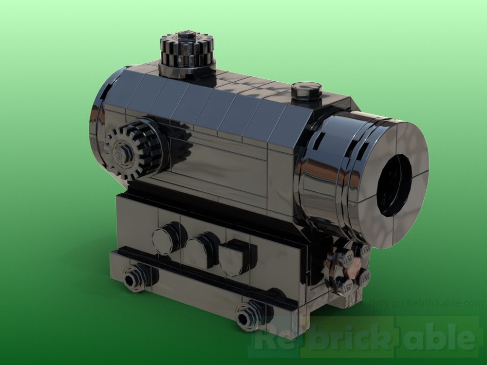 Lego Working illuminated brick gunsight