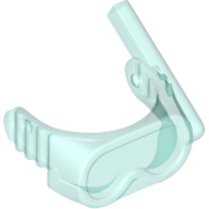 Lego Headwear Accessory Visor / Diver's Mask / Trans-Light Blue