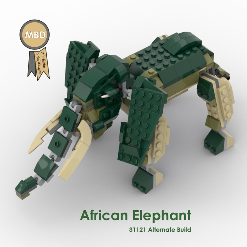 Lego African Elephant , 31121 Alternate Build