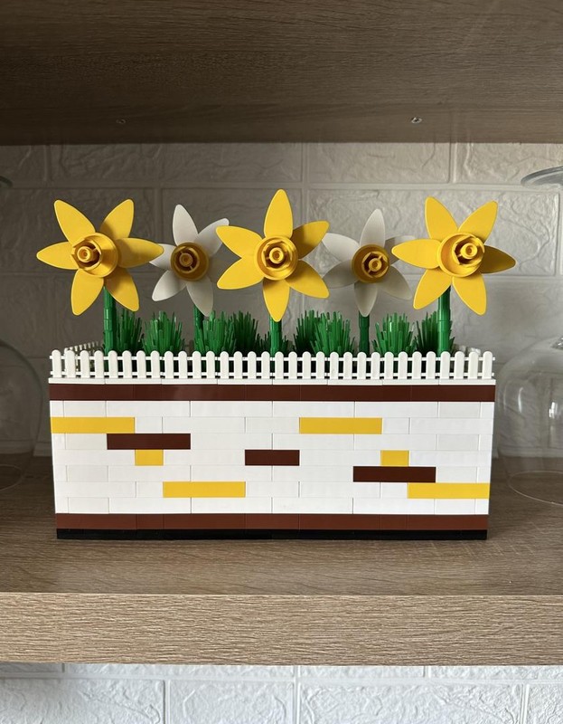 Lego Daffodil Window Box
