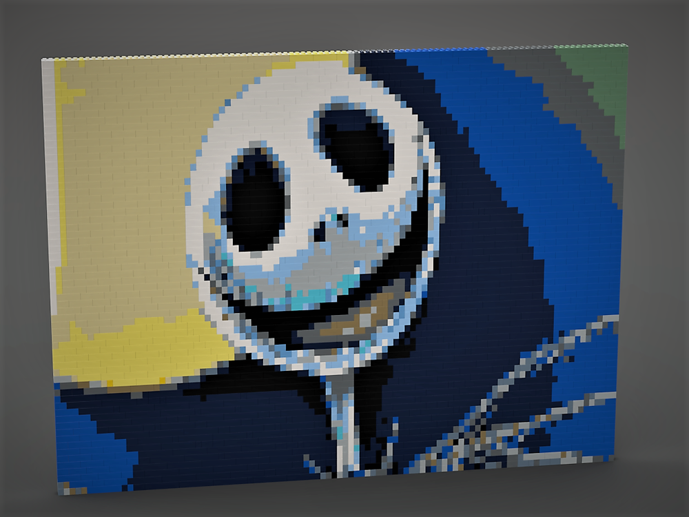 Lego JACK SKELLINGTON Pixelart MOC