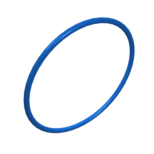 Lego Technic Rubber Belt Medium [24mm ID] [Round Cross Section] / Blue