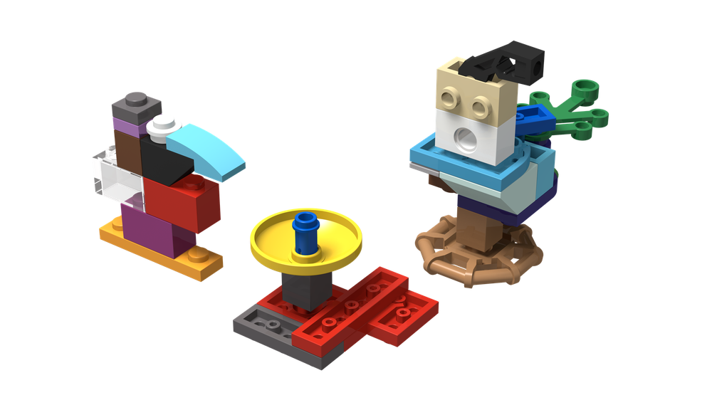 Lego 2022 Advent Challenge – Day 6 [Birdbath with Peacock]