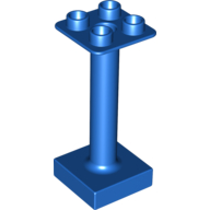 Lego Duplo Support / Umbrella Stand with Square Base (fits 92002) / Blue