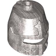 Lego Helmet Castle Closed with Eye Slit / Metallic Silver