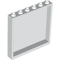 Lego Panel 1 x 6 x 5 / White