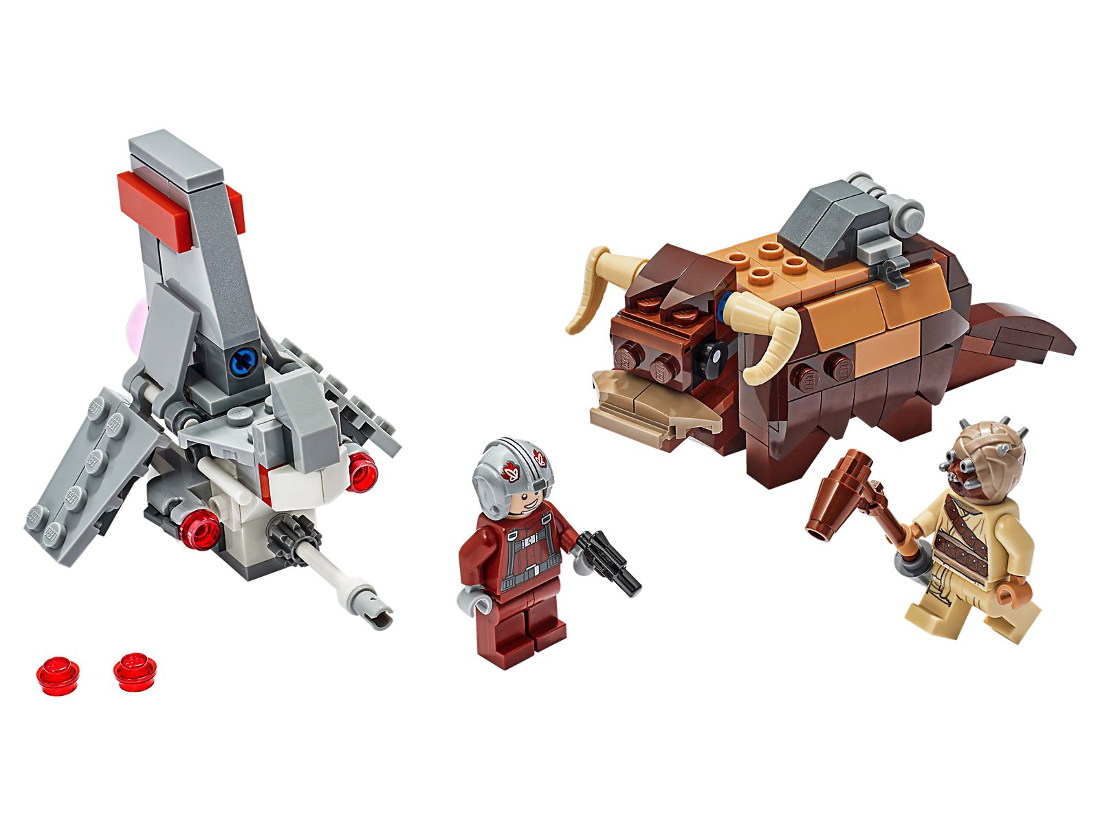 Lego T-16 Skyhopper vs. Bantha Microfighters