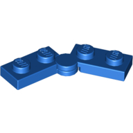 Lego Hinge Plate 1 x 4 Swivel Top / Base - Solid Clip [Complete Assembly] / Blue