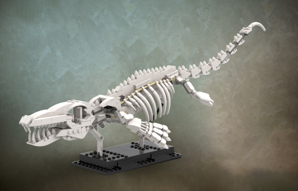 Lego Mosasaur skeleton - Lego Dinosaur Fossils
