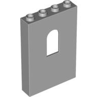Lego Panel 1 x 4 x 5 with Arched Window / Light Bluish Gray