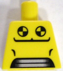 Lego Torso Vent Panels and Black and Yellow Circles Pattern / Yellow