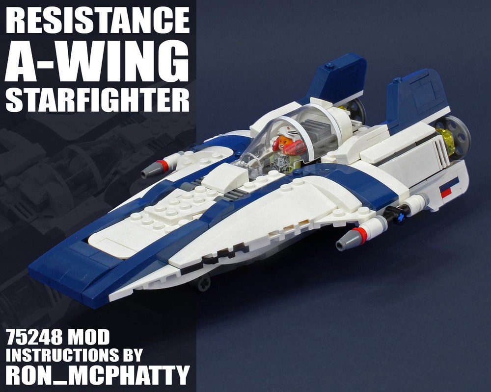 Lego Blue Leader A-Wing set 75248 MOD
