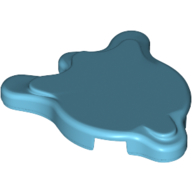 Lego Tile Special, Splat with Rounded Sides / Medium Azure