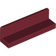Lego Panel 1 x 4 x 1 with Rounded Corners [Thick Wall] / Dark Red