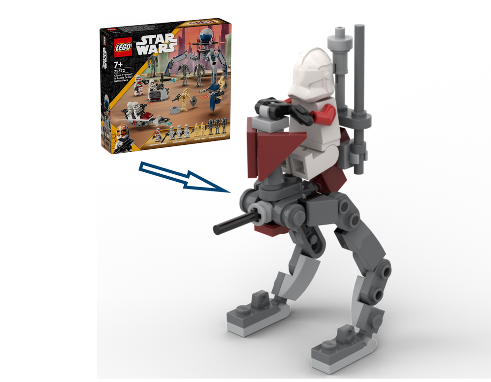 Lego "AT-RT Coruscant Guard" 75372 alternative build (MOC)
