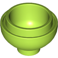 Lego Brick Round 2 x 2 Dome Bottom [Open Stud] / Lime