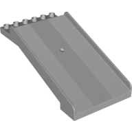 Lego Duplo Ramp / Road 6 x 12 x 8 / Light Bluish Gray