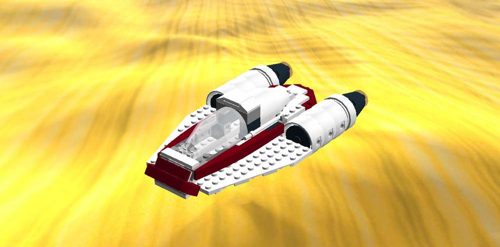 Lego 75004 alternate Republic Light Shuttle