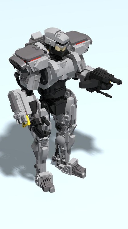 Lego Robocop 3 - Accessories only, for Lego Robocop (MOC-46668)