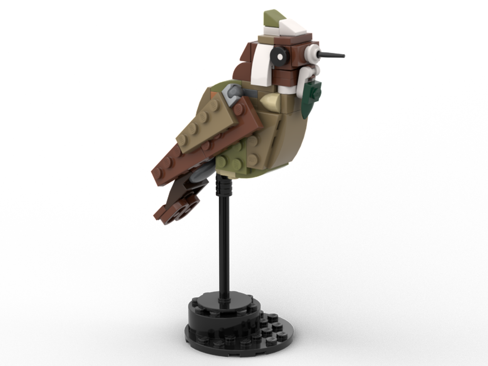 Lego Green Bearded Helmetcrest (Oxypogon guerinii)