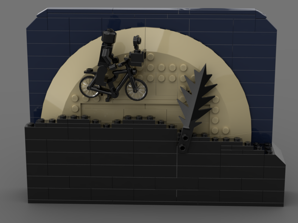 Lego E.T. Bike Scene