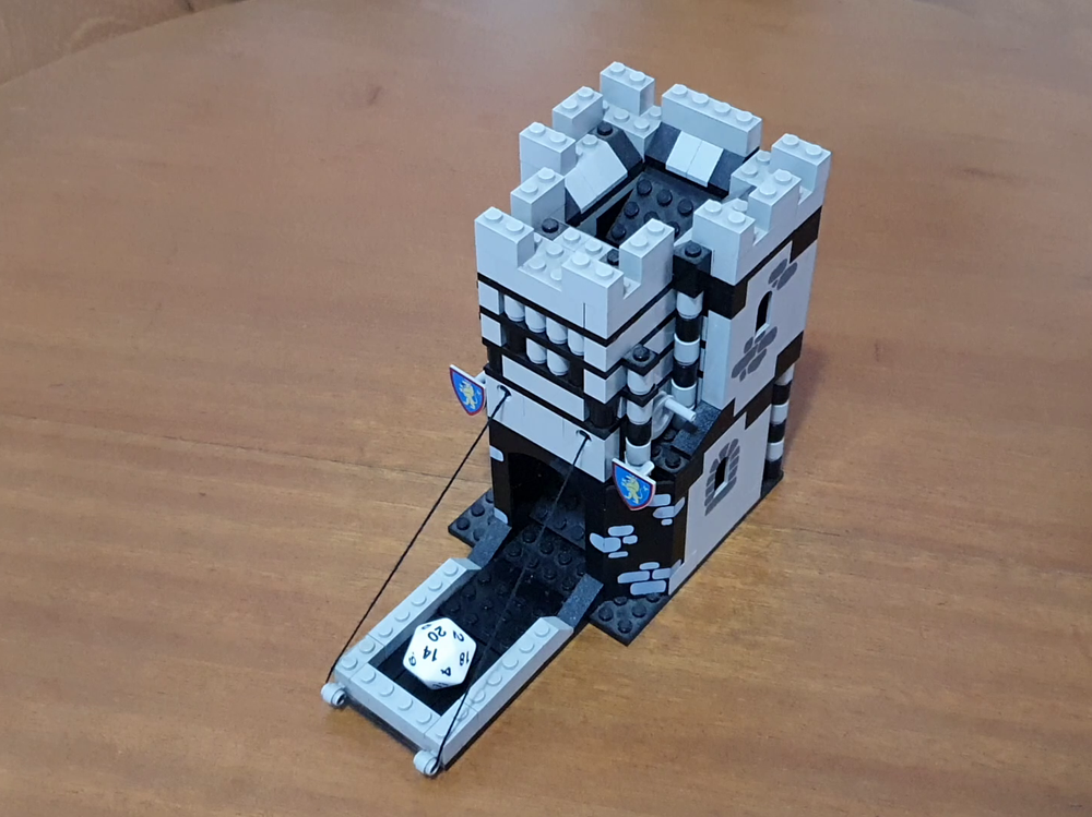 Lego Castle-style Dice Tower