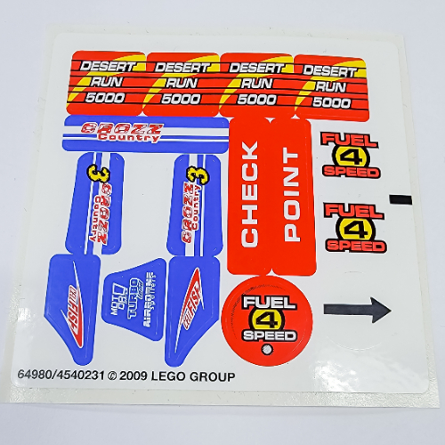 Lego Sticker Sheet 1 for Set 8126-1