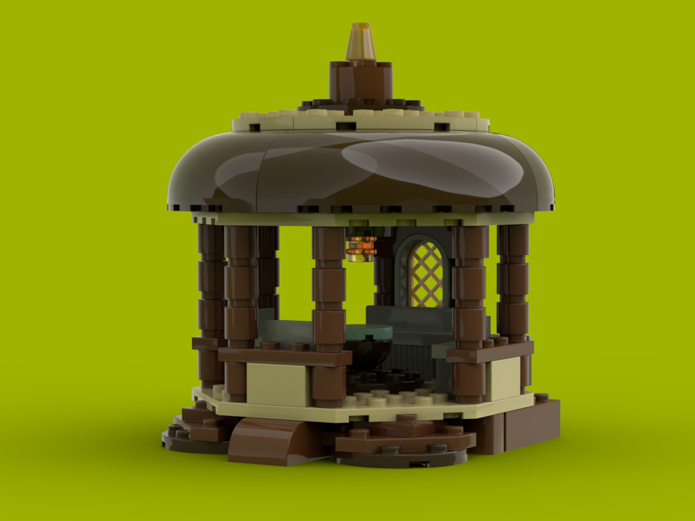 Lego Round brown gazebo