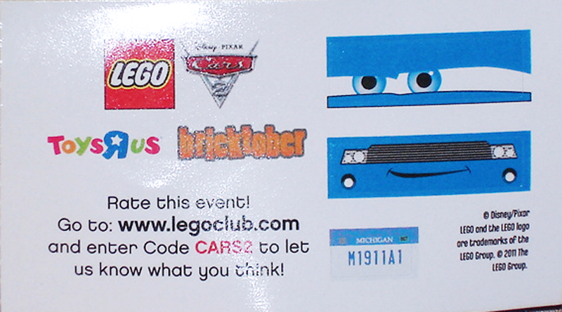 Lego Sticker Sheet for Set TORQUE-1