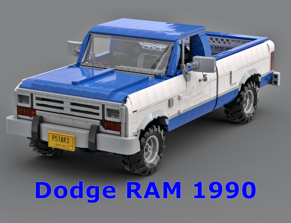 Lego Dodge RAM 1990 (1st generation) Blue version