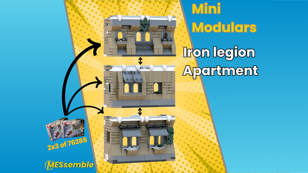 Lego Iron legion Apartment - mini modular
