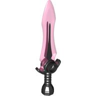 Lego Weapon Sword with Trans-Dark Pink Blade Pattern
