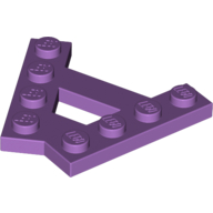 Lego Wedge Plate 4 Stud 45° Angle Plate / Medium Lavender