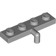 Lego Plate Special 1 x 4 with Bar Down / Light Bluish Gray